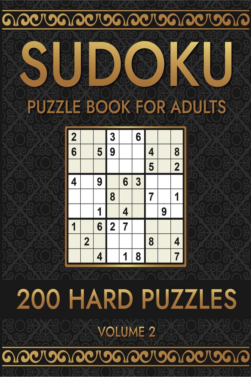 Sudoku 200 Hard Puzzles Volume 2 : Puzzle Book for Adults