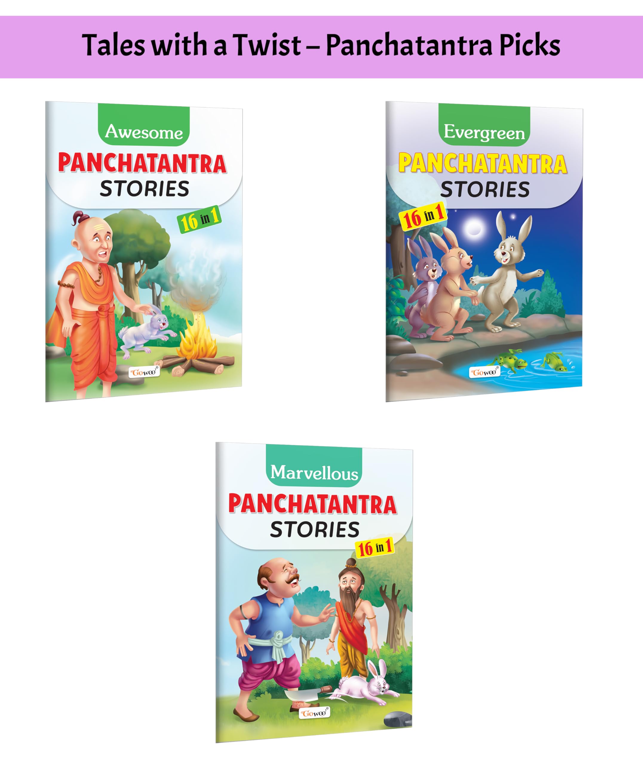 Awesome Panchatantra Stories, Evergreen Panchatantra Stories and Marvellous Panchatantra Stories : Traditional Indian fables, K