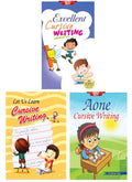 Cursive Writing Combo for Children (Set of 3 Children 2 Color Books) [Excellent Cursive Writing + Aone Cursive Writing + Super C