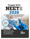 Disha Target Nta Neet (Ug) 2026  Previous 9 YearWise Solved Papers (2025  2017) & 10 Mock Test Series With Applied Questions 