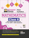 Disha Olympiad Champs Mathematics Class 6 with Chapterwise Previous 13 Year (2013  2025) Questions 6th Edition | 2026  27 Exa