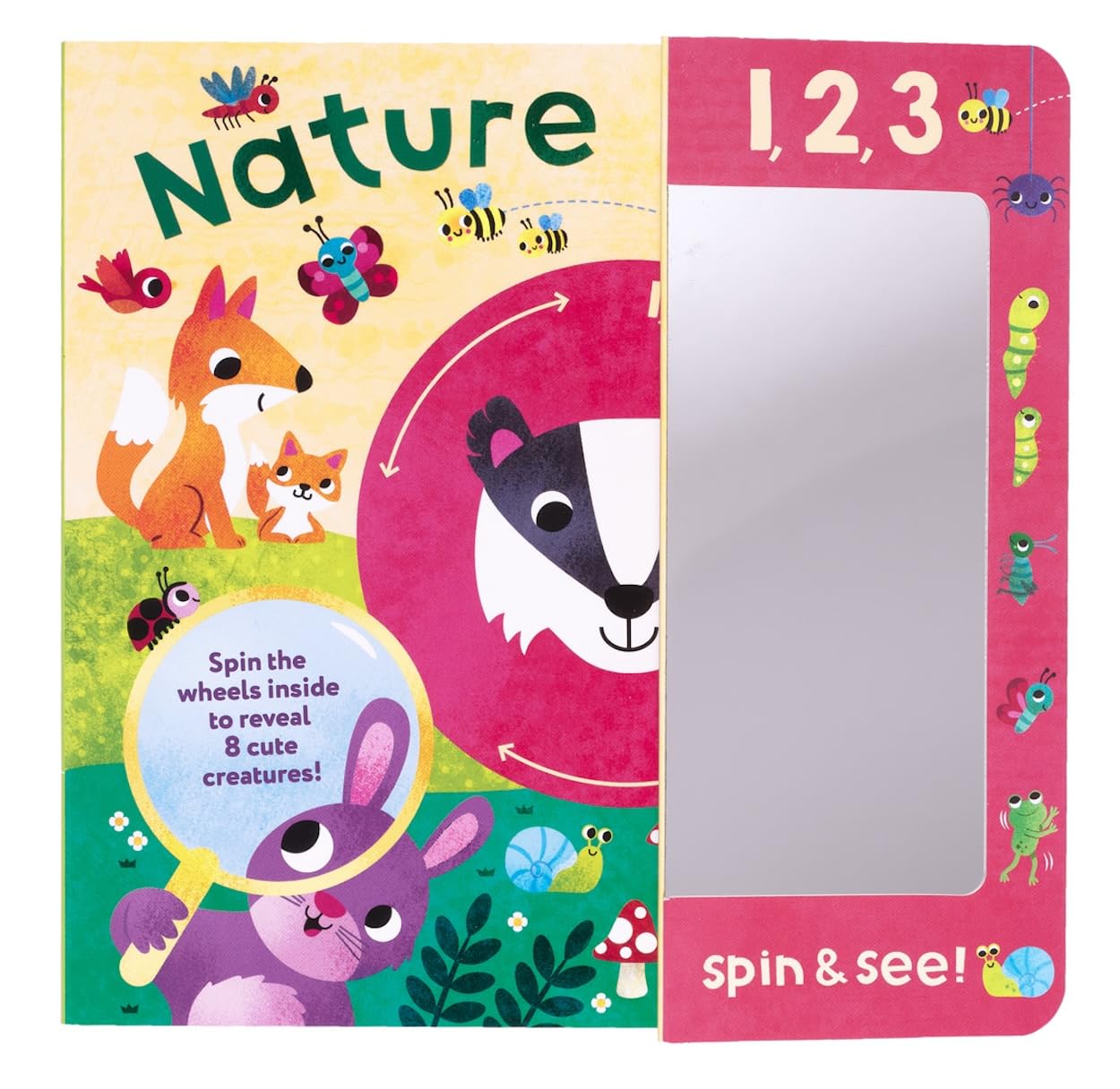1,2,3Spin & See! Nature Detective Interactive Toddler book | Spin and See Book | Childrens Nature Book | Educational Board Book 