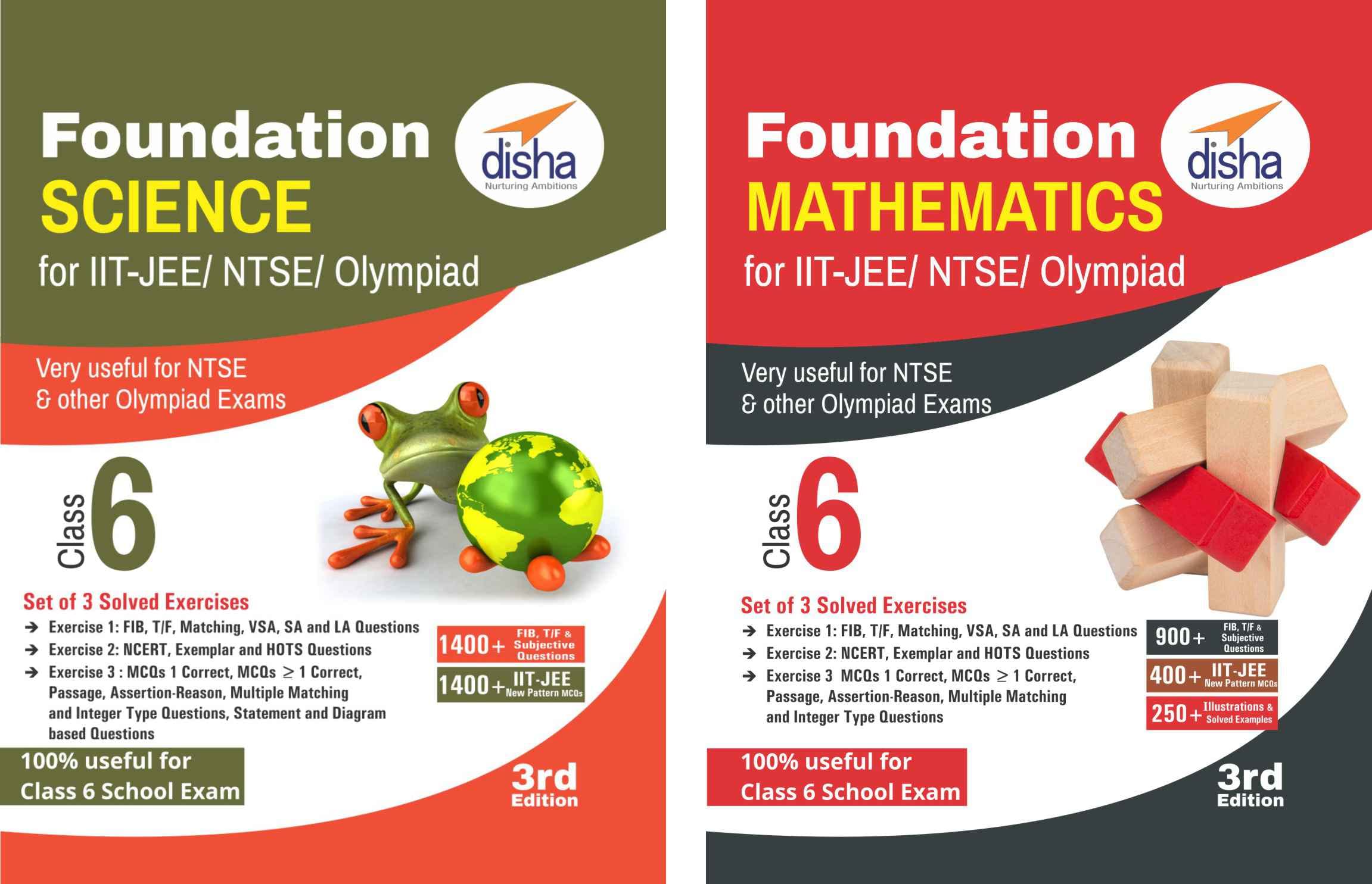 COMBO (2) CLASS 6 FOUNDATION SCI & MAT