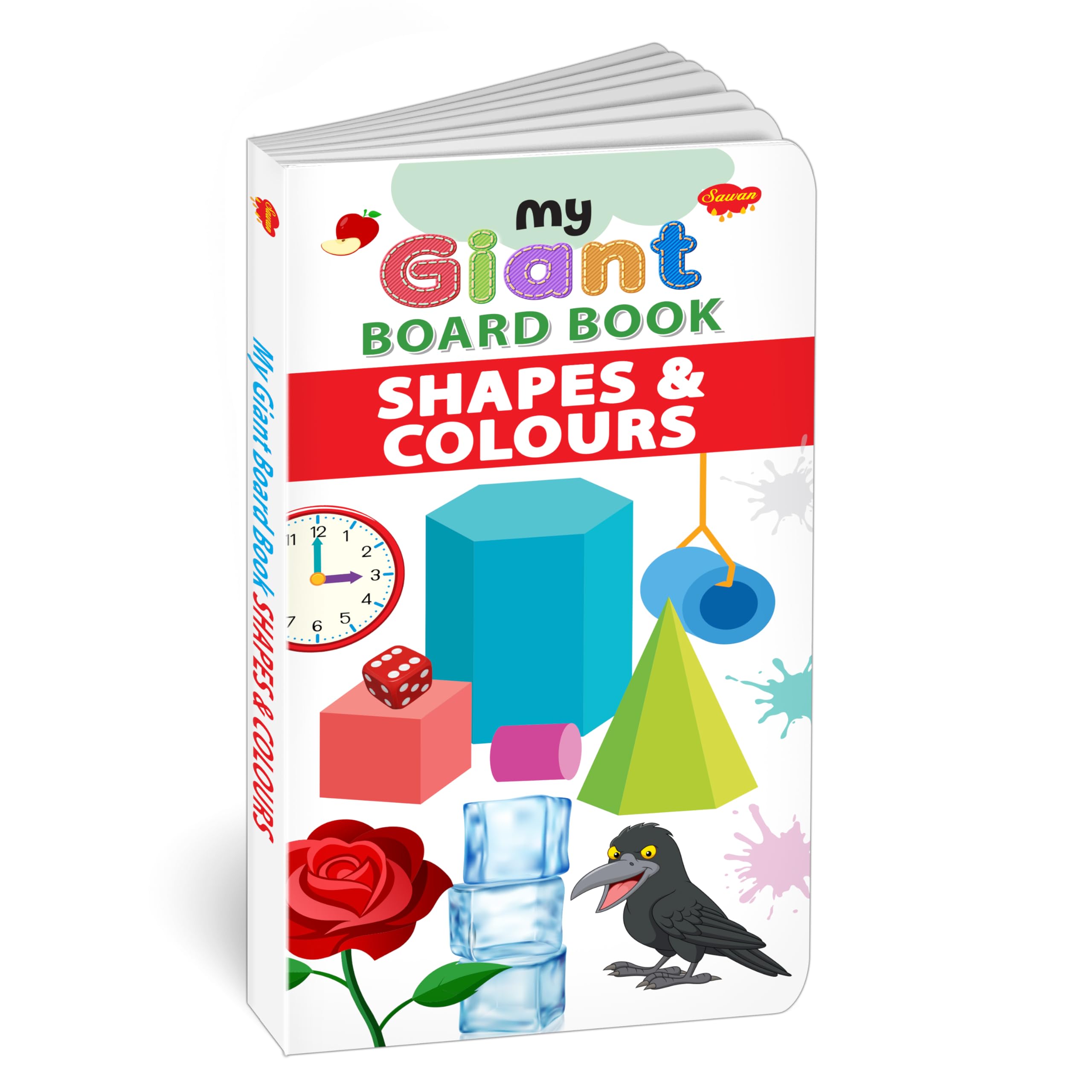 My Giant Board Book : Shapes and Colours  Childrens learning book, Board books for early readers, Kids educational board b