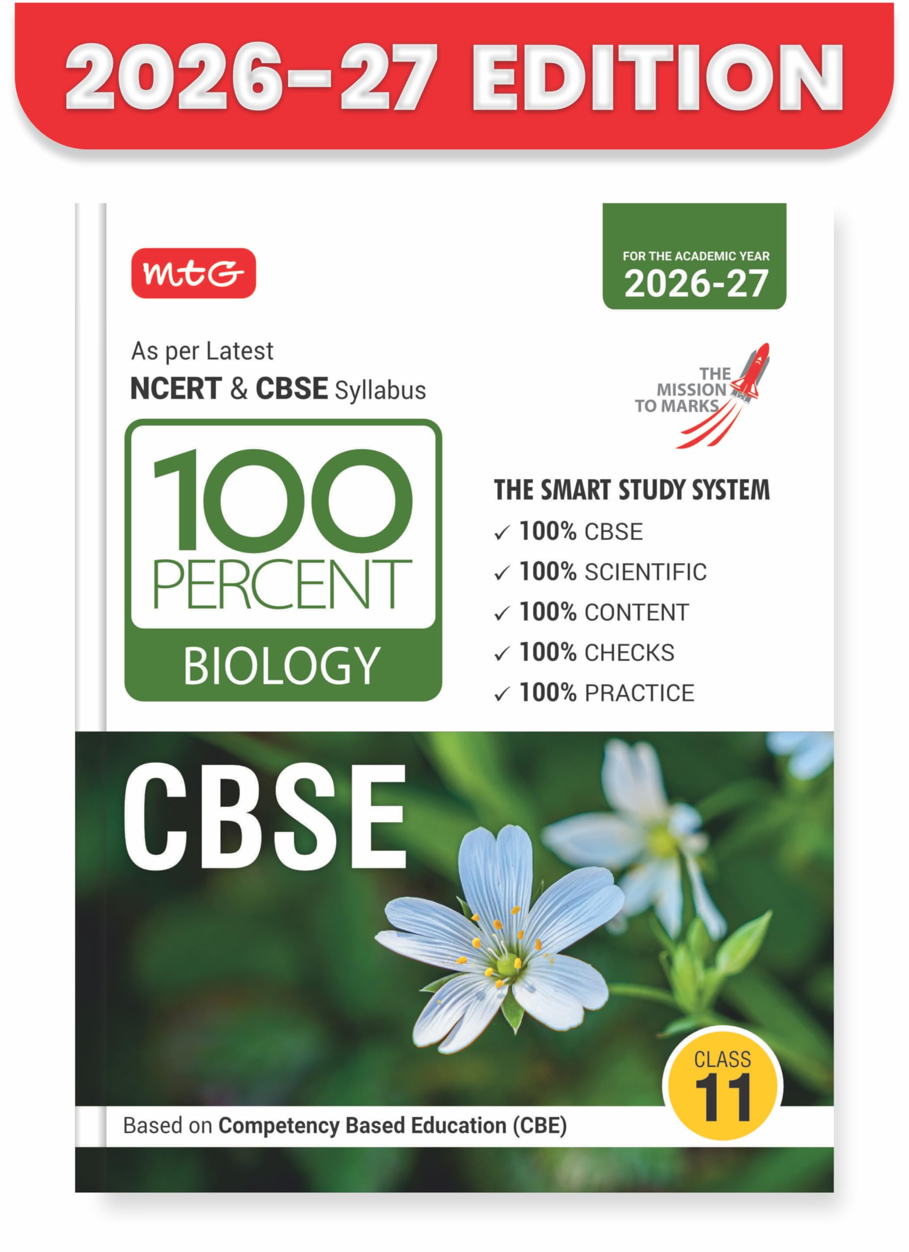 MTG 100 Percent NCERT & CBSE Biology Class 11 For 202627 Exam | As Per Revised NCERT Textbooks Syllabus | Theory, Concept Map, 