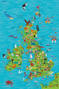 Childrens Map of the United Kingdom and Ireland