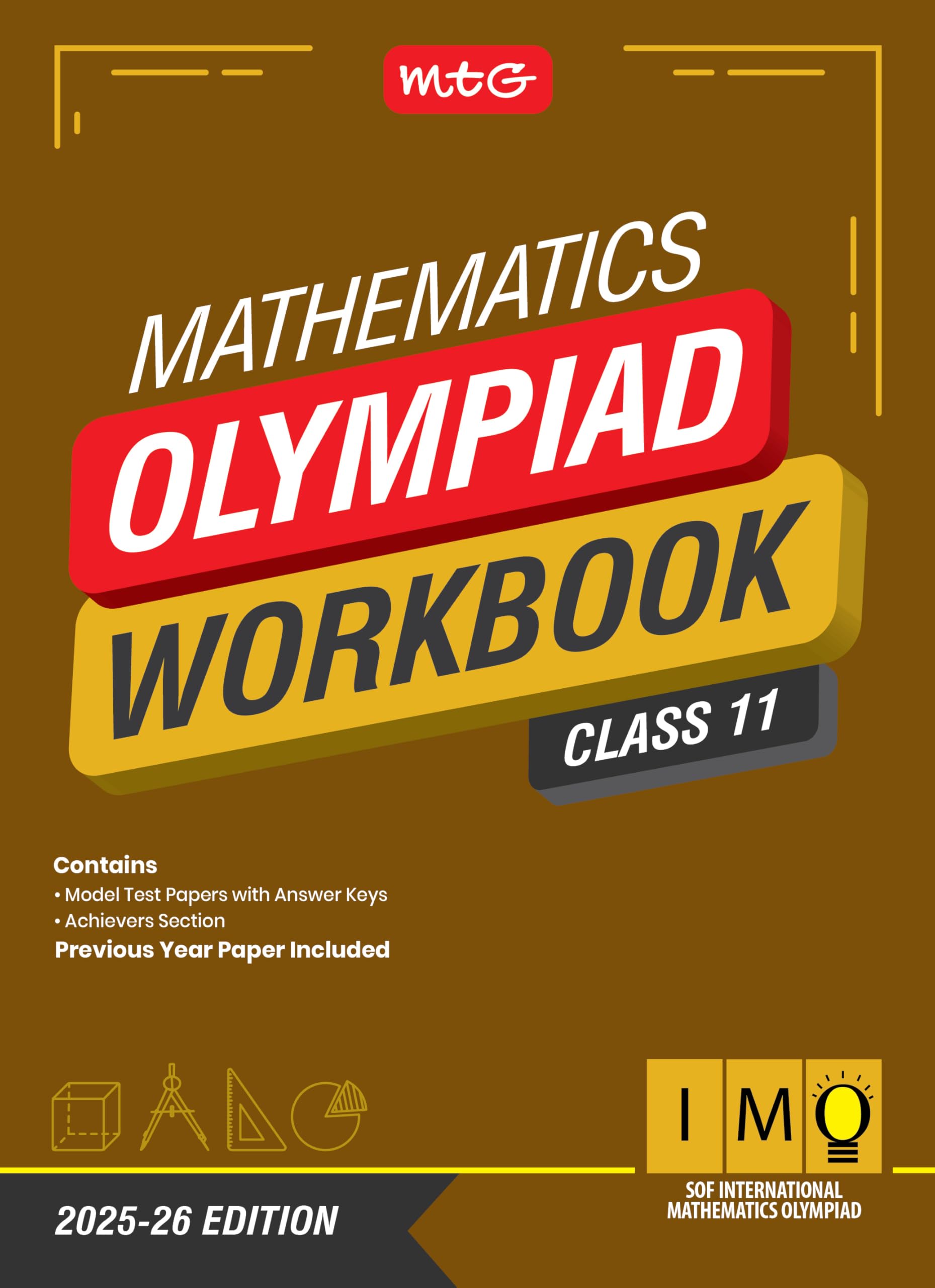MTG International Mathematics Olympiad (IMO) Workbook Class 11  Chapterwise Previous Year Solved Paper & Achievers Section  SO