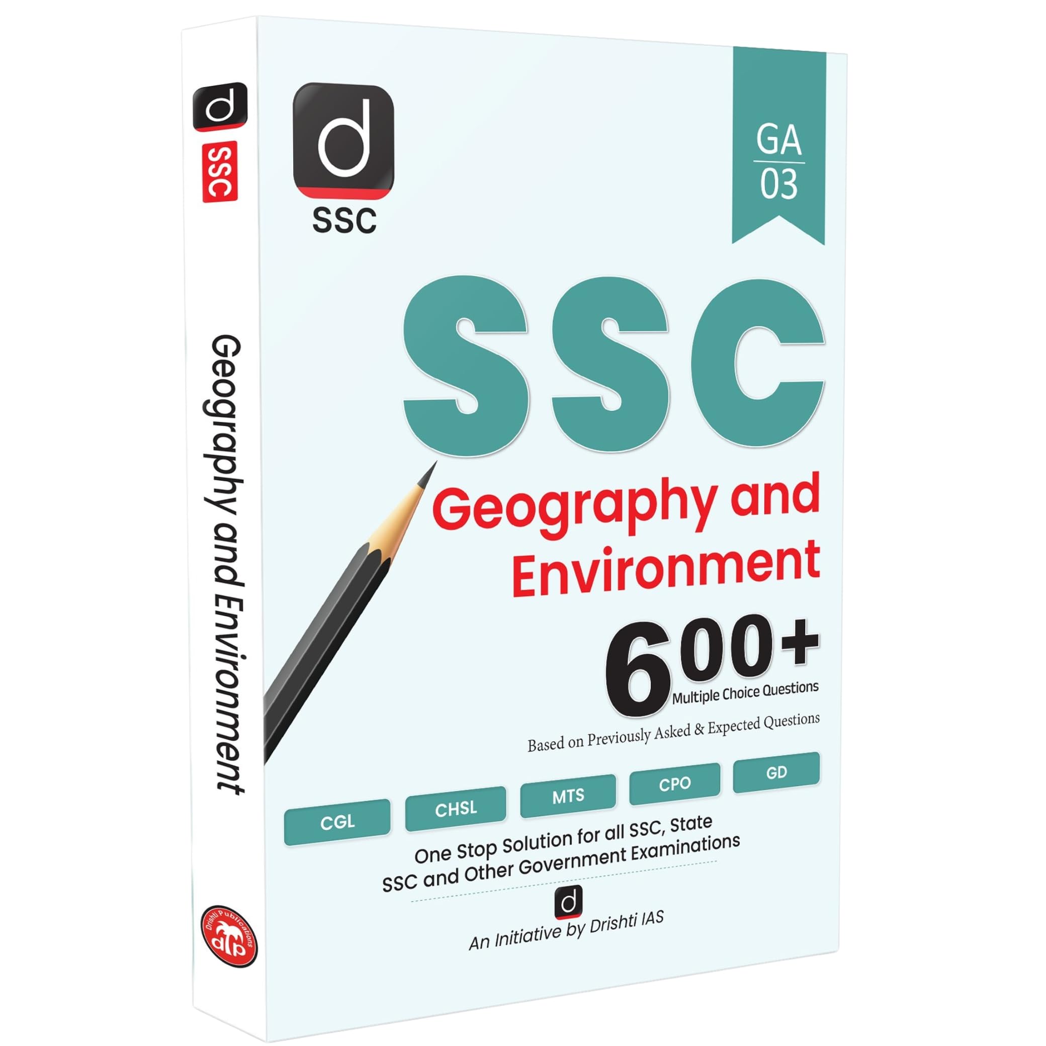 Drishti Ssc Geography & Environment Mcq Book, 600+ Objective Questions, Ssc Cgl, Chsl, Cpo, Mts, Gd Constable Exam Preparation 2