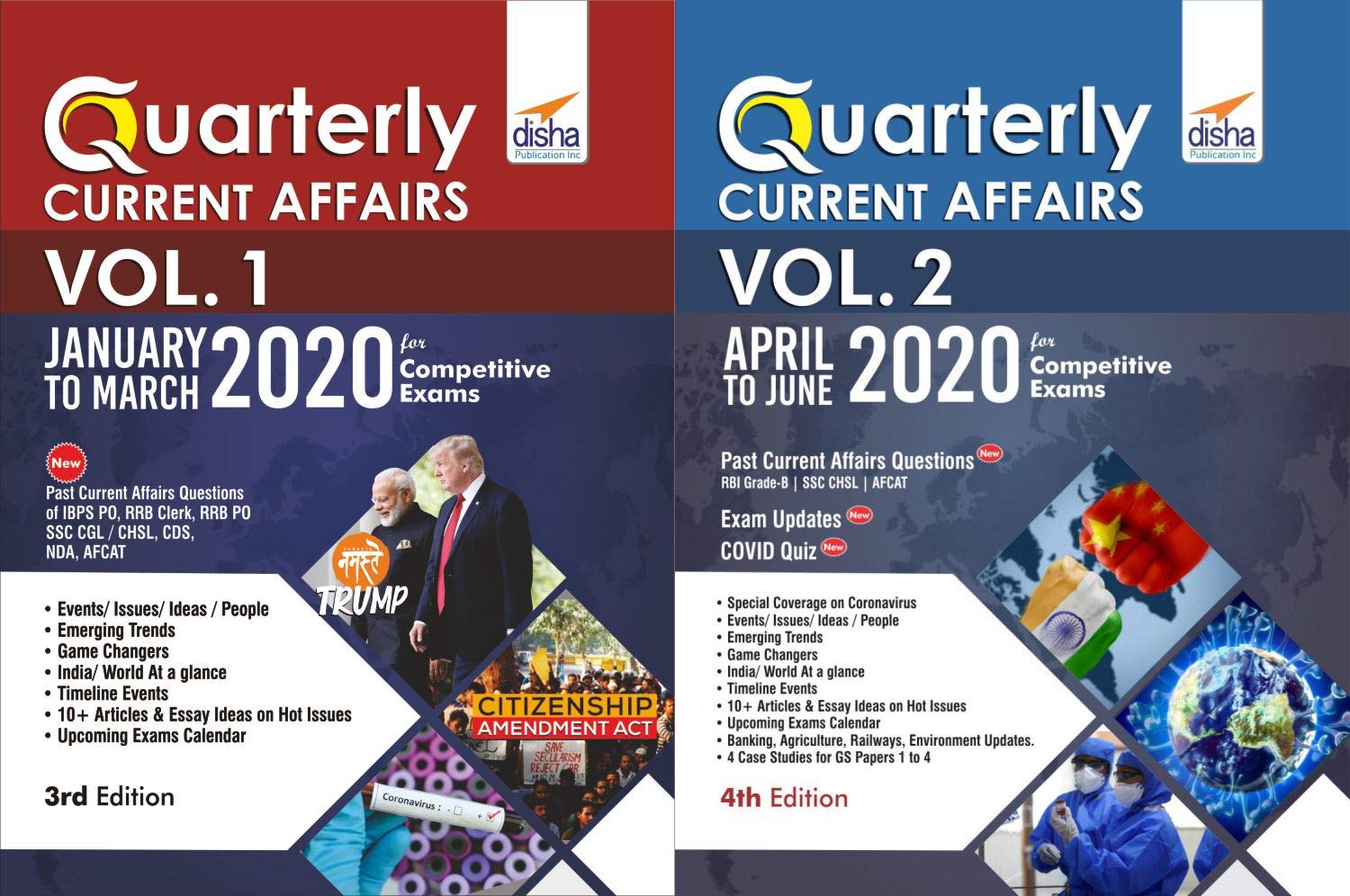 HalfYearly Current Affairs  January To June 2020 For Competitive Exams (Set Of 2 Quaterlies) 4Th Edition