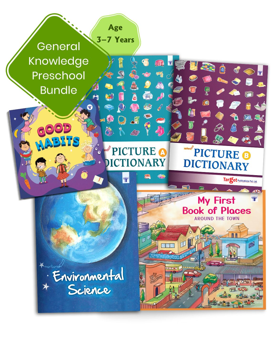 Nurture General Knowledge Books For Kids In English | 3 To 7 Year Old | Picture Books With Activities For Nursery & Primary | Pi
