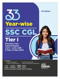 Disha 33 YearWise Ssc Cgl Tier I Previous Year Solved Papers (2010  2025) 7Th Edition | Combined Graduate Level | Pyqs Questio