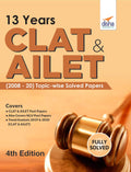 13 Years CLAT & AILET (2008  20) Topicwise Solved Papers 4th Edition