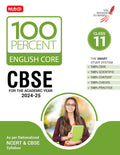 MTG 100 Percent English Core For Class 11 CBSE Board Exam 202425 | ChapterWise Selfevaluation Test, Theory, Diagrams & Practi