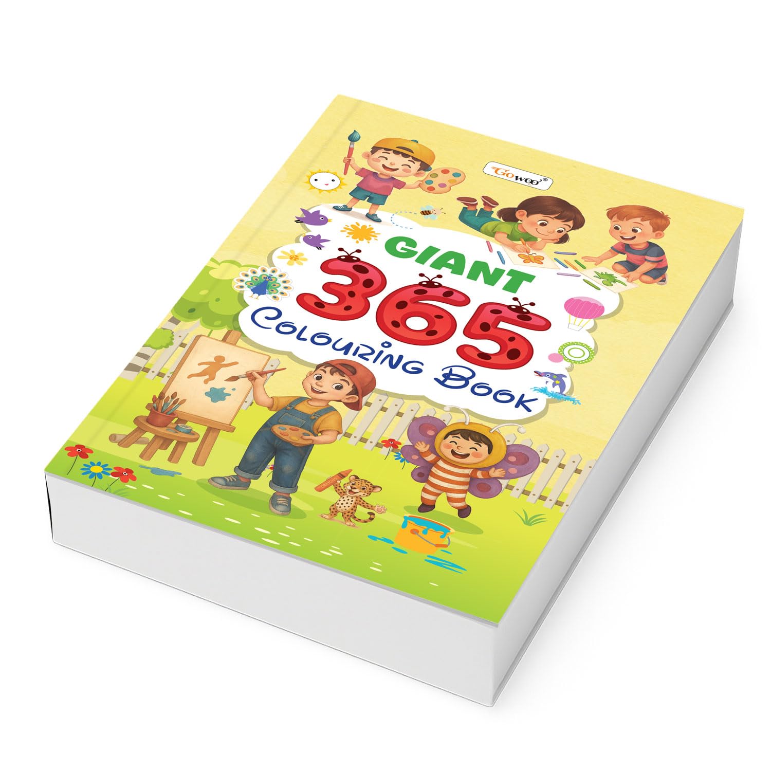 GIANT  365 Colouring Book : colourful learning for Kids, junior colouring book, educational colouring book for Toddlers