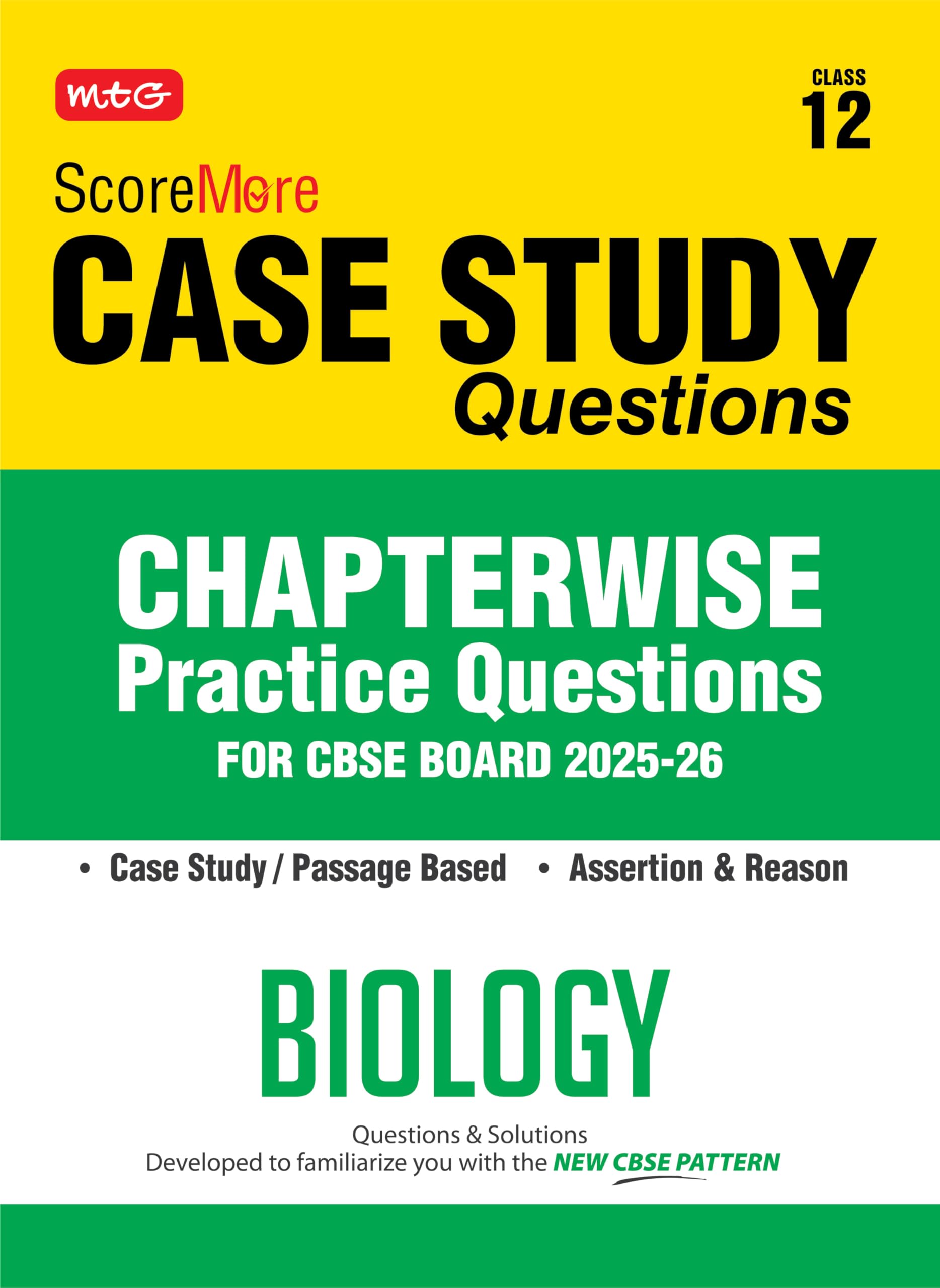 MTG CBSE Class12 ScoreMore Case Study Chapterwise Practice Questions Bank Biology For 2026 Exam