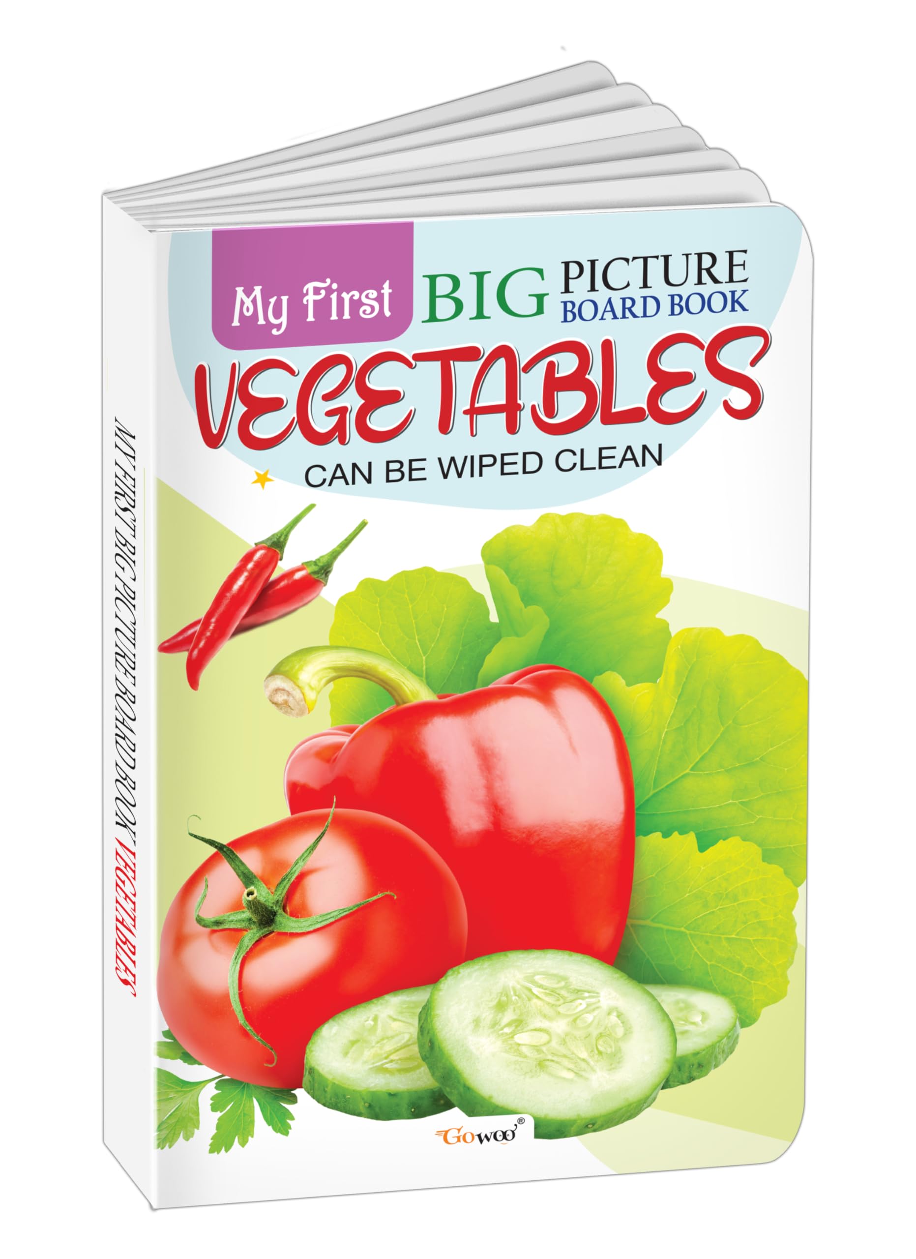 My First Big Picture Board Book Vegetables : Picture board book for kids, Colorful board book for kids, Interactive board book f