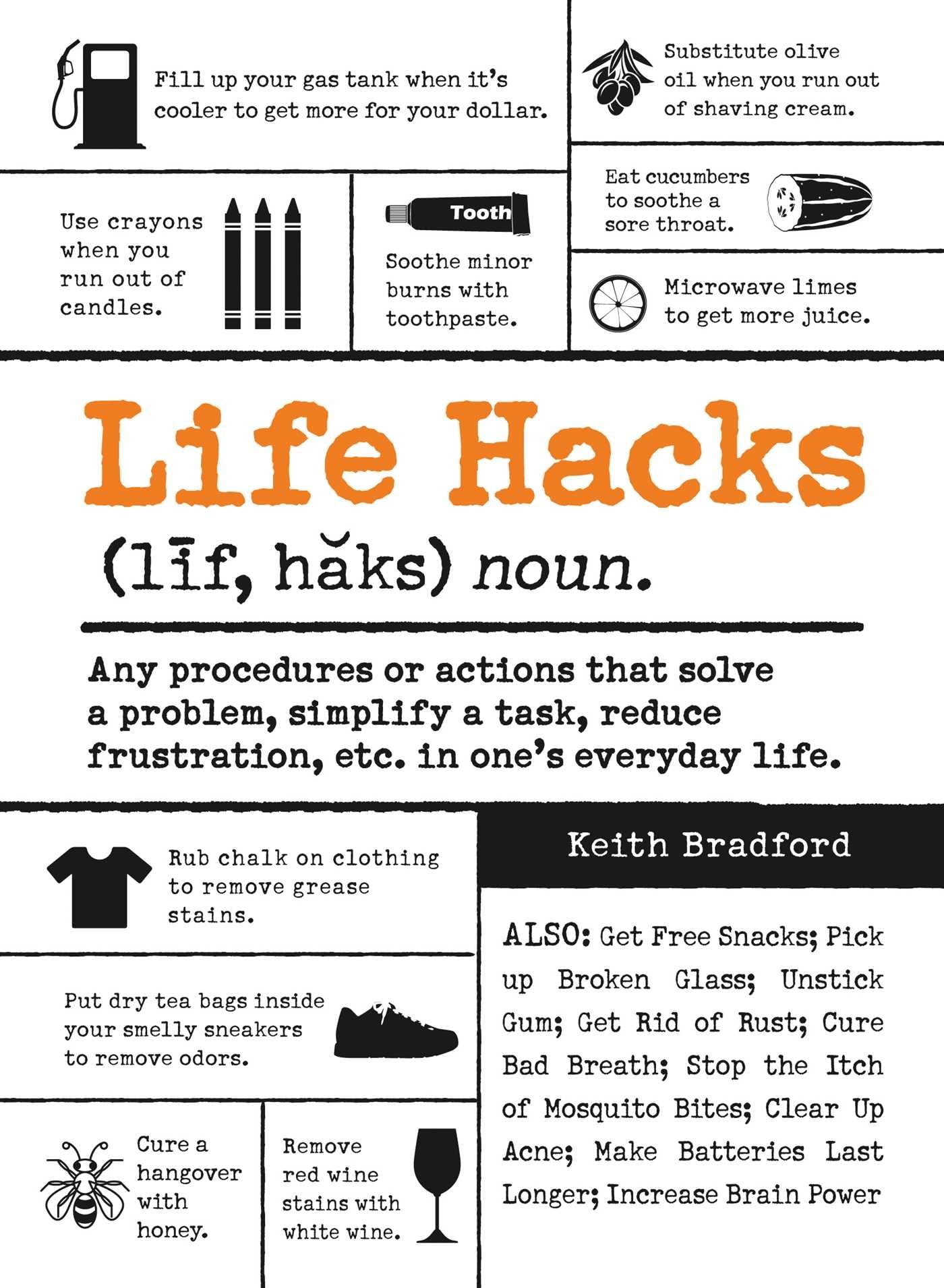 Life Hacks: Any Procedure or Action That Solves a Problem, Simplifies a Task, Reduces Frustration, Etc. in Ones Everyday Life (