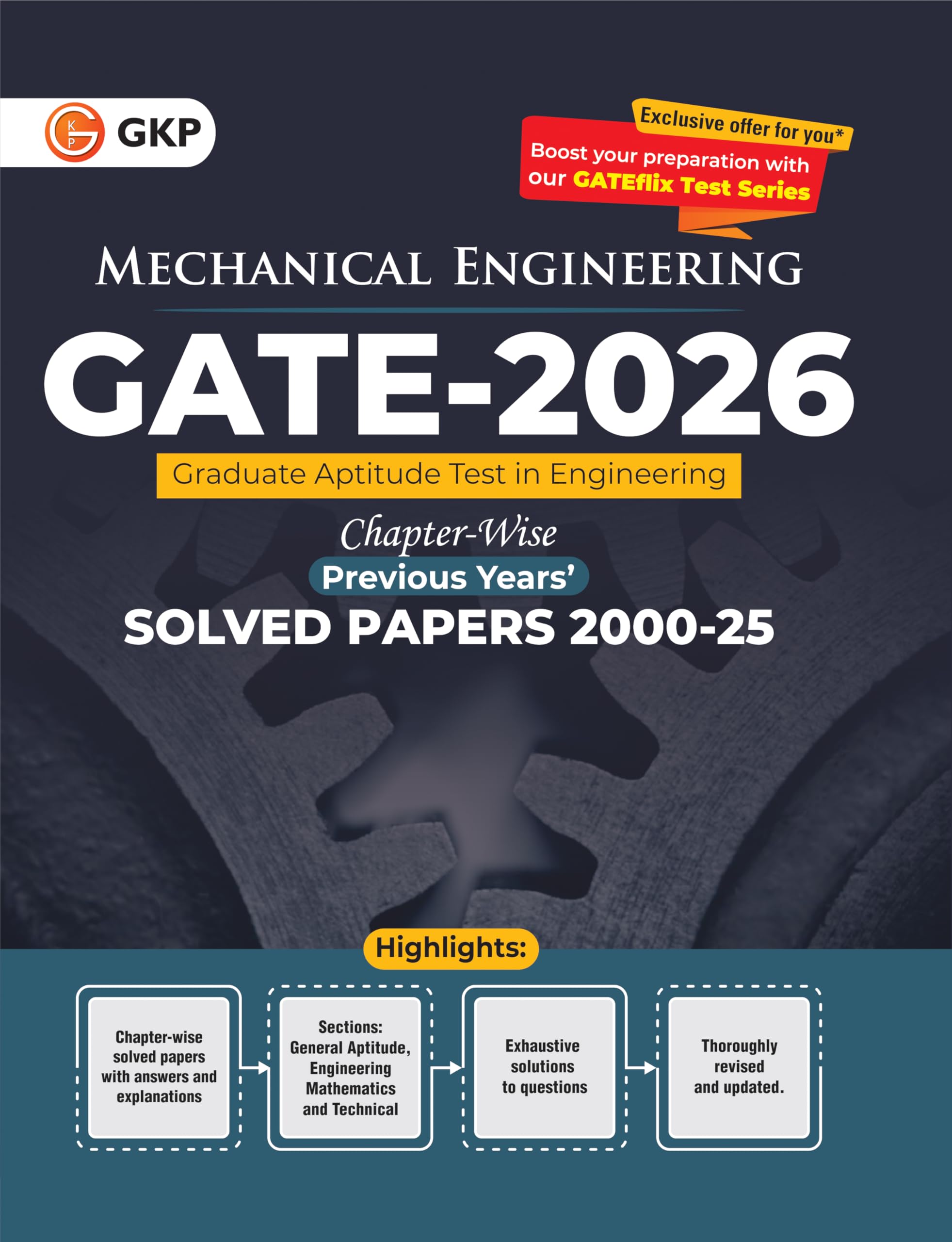 Gkp Gate 2026 Mechanical Engineering | Chapter Wise Solved Papers (20002025) | 26 Years Pyqs For Concept Clarity & Exam Success