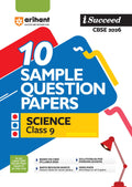 Arihant ISucceed Cbse Sample Question Papers 2026 Science Class 9 | 10 Sample Question Papers | Rapid Revision Sheets | 3 Stage