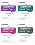 Sahitya Bhawan Cbse chapter wise solved papers class 12 combo pack physics, chemistry, mathematics & english books (question ban