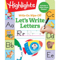 WriteOn WipeOff Lets Write Letters: Handwriting Practice for Kids Learning to Write, DryErase Lettering Workbook for Ages 3