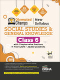 Disha Olympiad Champs Social Studies & General Knowledge Class 6 with Chapterwise Previous 11 Year (2015  2025) Questions 5th 