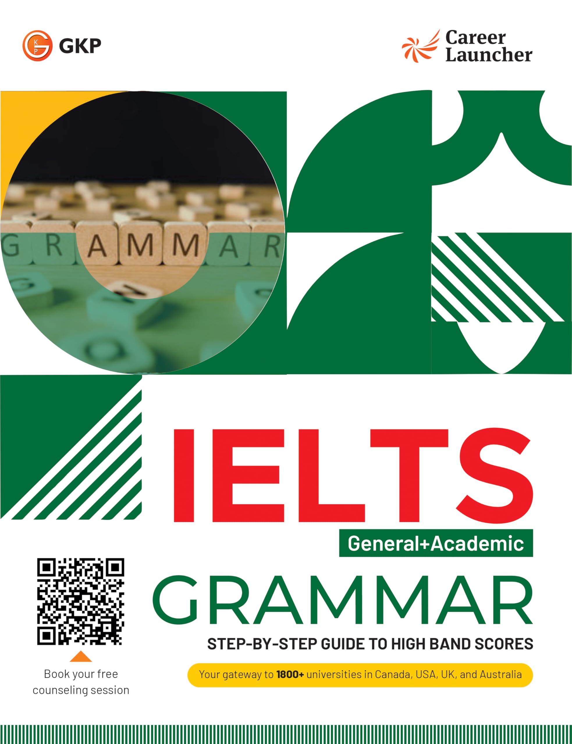 GKP IELTS 2025 Academic + General Test: Grammar Book by Career Launcher