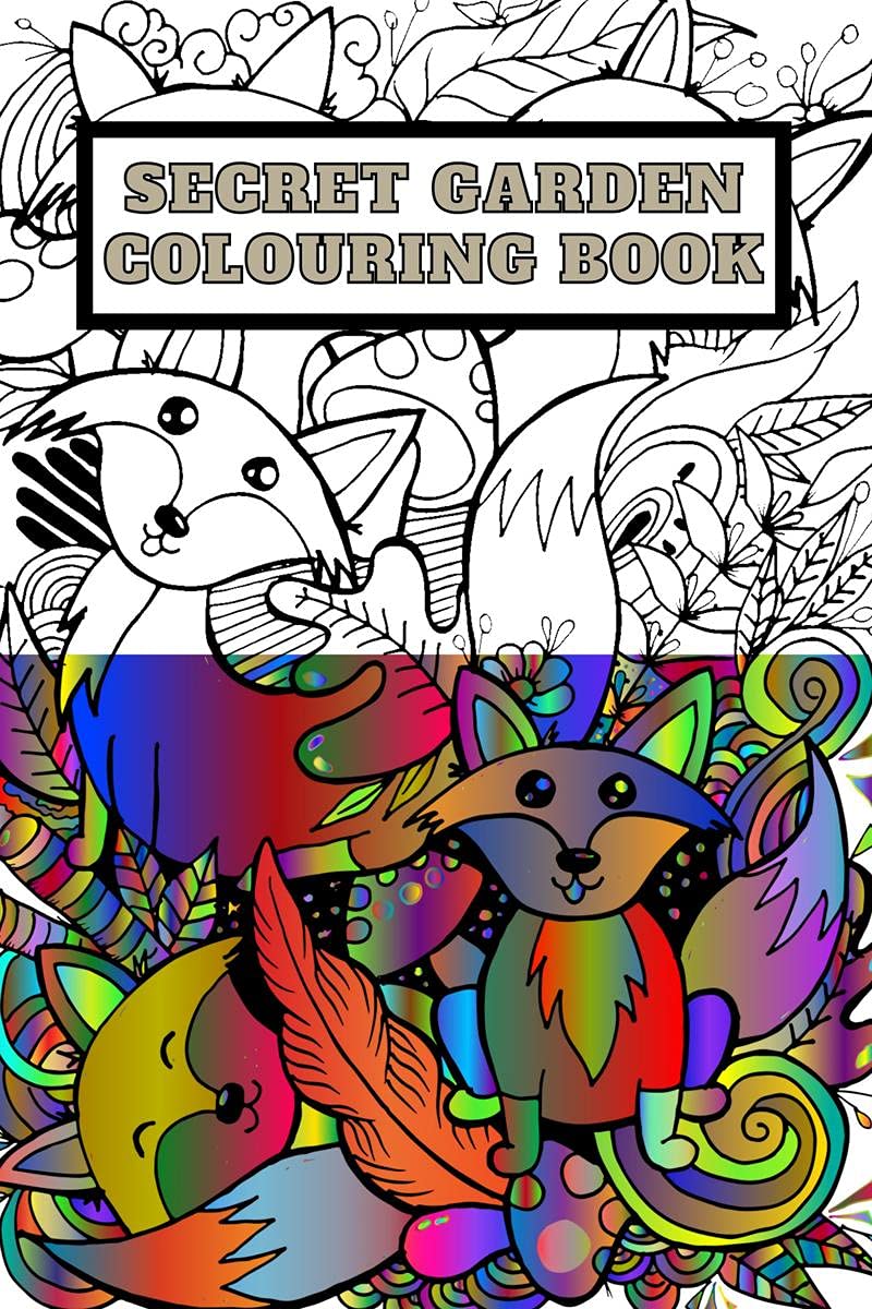 Secret Garden Colouring Book : Mindfulness & Stress Reliever Unique Patterns