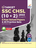 Target Ssc Chsl (10 + 2) 2022 Exam  6 Past Solved Papers & 20 Practice Sets With 3 Online Tests 4Th Edition