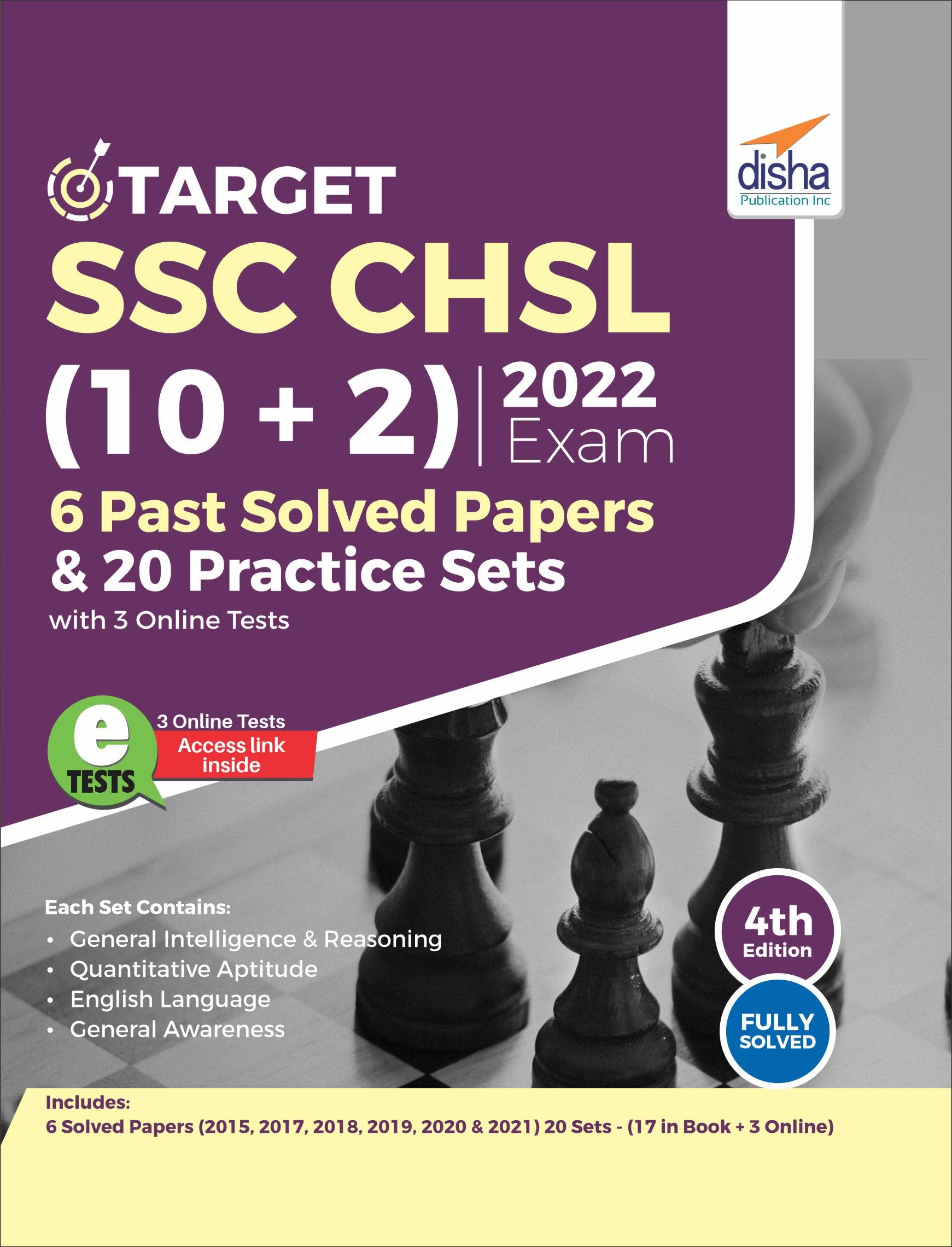 Target Ssc Chsl (10 + 2) 2022 Exam  6 Past Solved Papers & 20 Practice Sets With 3 Online Tests 4Th Edition