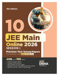 Disha 10 Jee Main Online 2026 Session I Previous Year Solved Papers (All Sittings) With Rank Predictor 5Th Edition | Pyqs For Ph