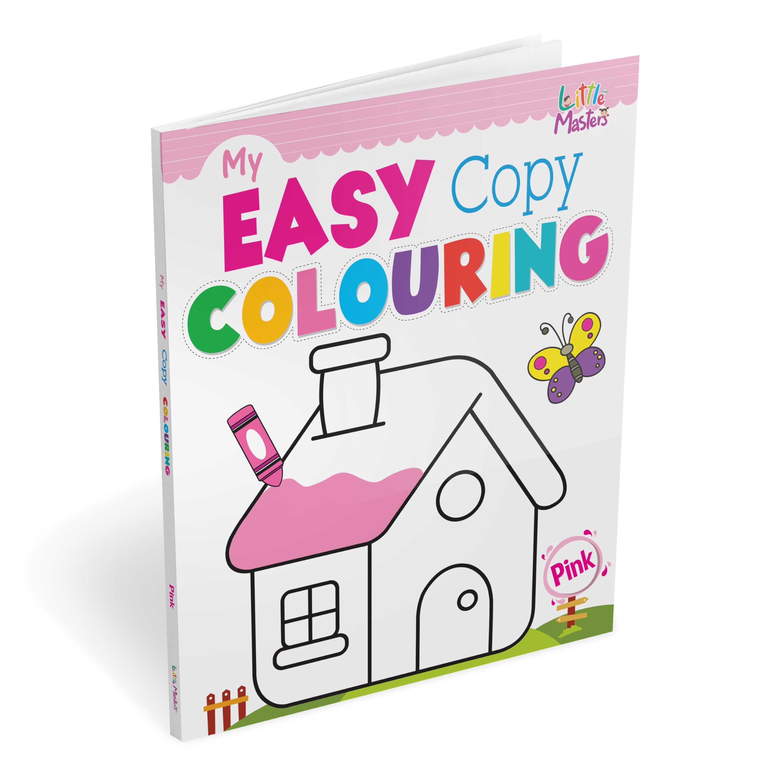 My Easy Copy Colouring  Pink (Colouring Activity for Toddlers)