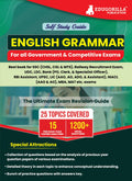 English Grammar : Self Study Guide Book For Complete Preparation With 25 Topics Covered (1200+ Mcqs Questions)  Useful For All 