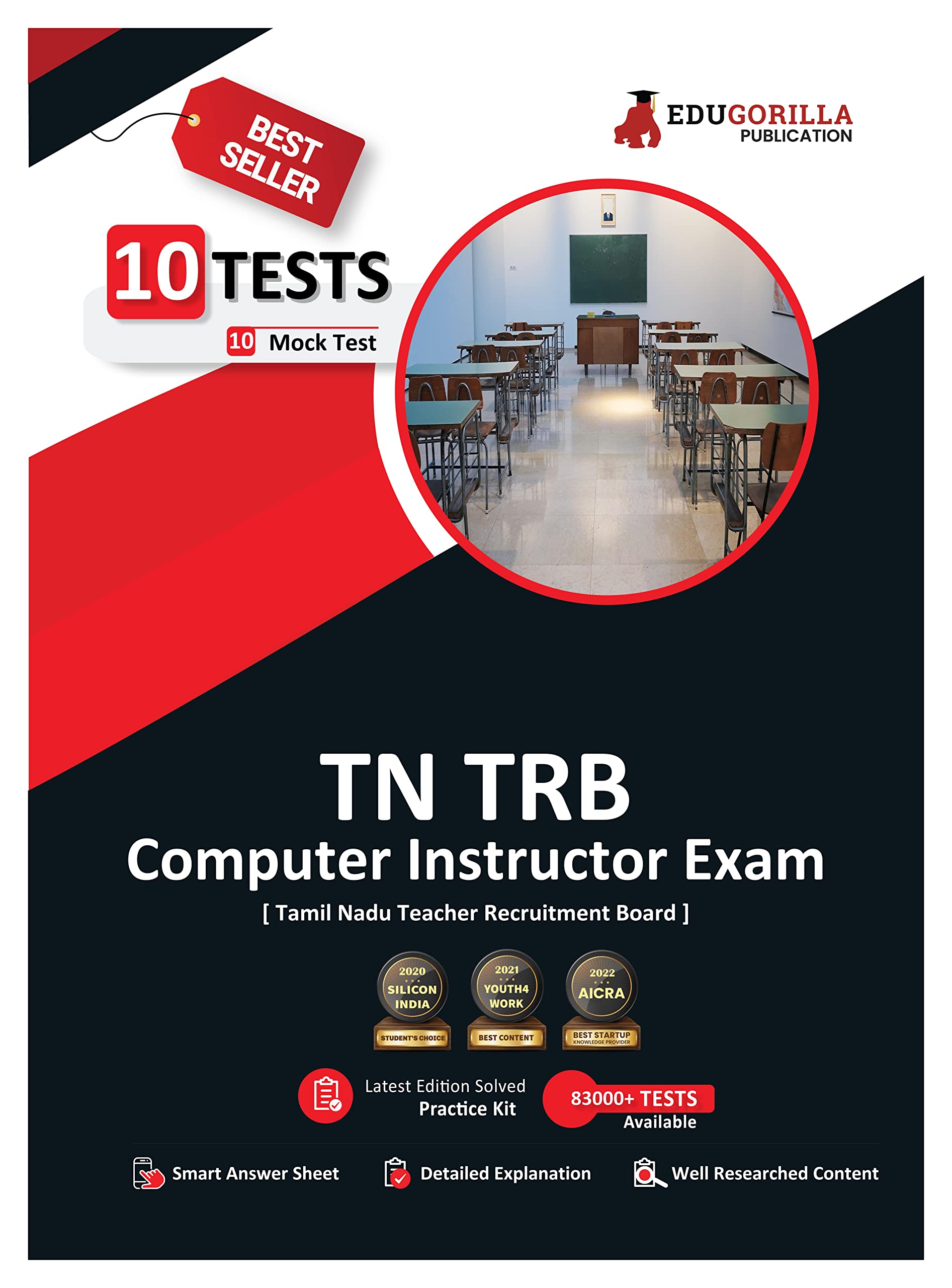 TN TRB Computer Instructor Grade I Exam Preparation Book 2024  10 Full Length Mock Tests (1500 Solved Objective Questions) with