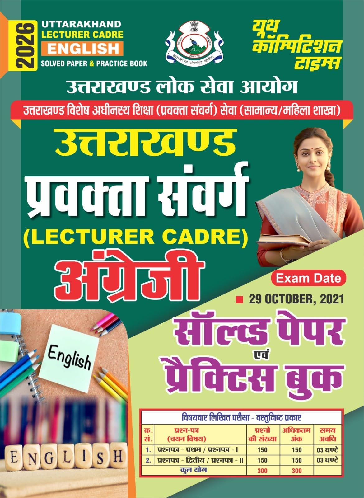 Uttarakhand Lecturer Cadre English Solved & Practice 2026
