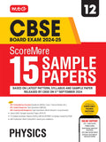MTG CBSE Class 12 ScoreMore 15 Sample Papers Physics Book For 2025 Board Exam | Detailed Solutions of Each Chapter | Based on La