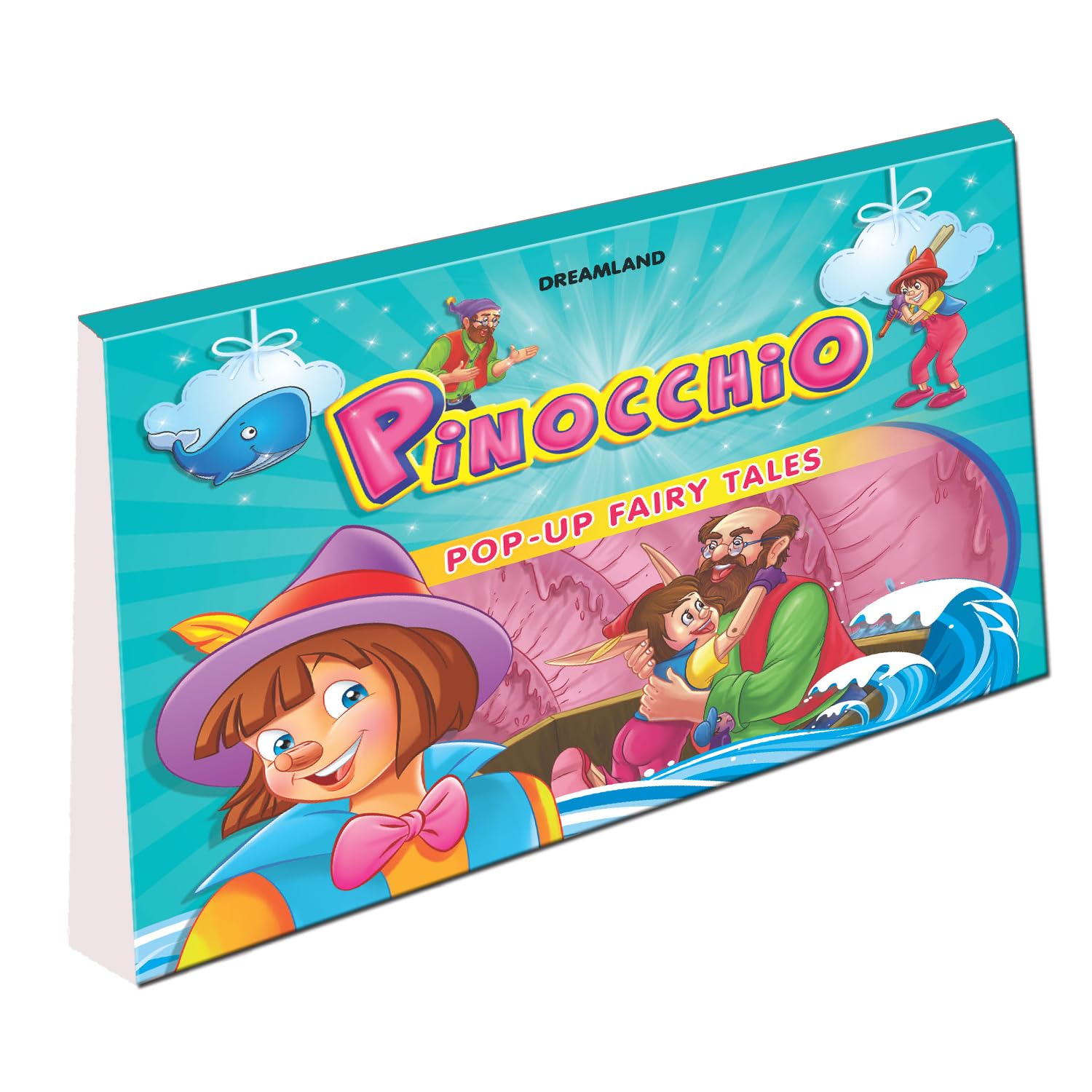 PopUp Fairy Tales  Pinocchio Story Book For Kids Ages 37 Years | Interactive PopUp Book With Colorful Pictures, Classic Mora