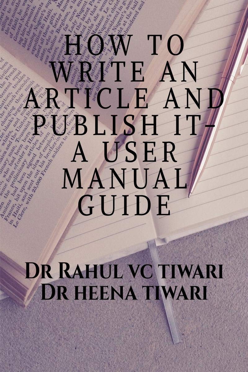 How To Write An Article And Publish It A User Manual Guide