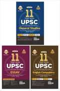 Combo (Set Of 3 Books) 11 YearWise Upsc Civil Services Ias Mains General Studies (Papers 1  4) + Essay + Compulsory English Pr