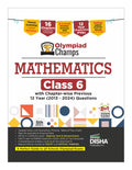Disha Olympiad Champs Mathematics Class 6 With ChapterWise Previous 12 Year (2013  2024) Questions 4Th Edition | Complete Prep