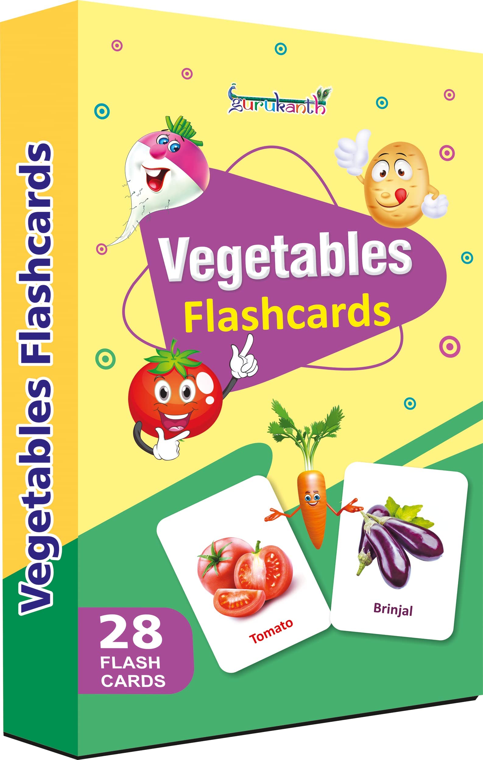 Vegetables Flash Cards For Kids