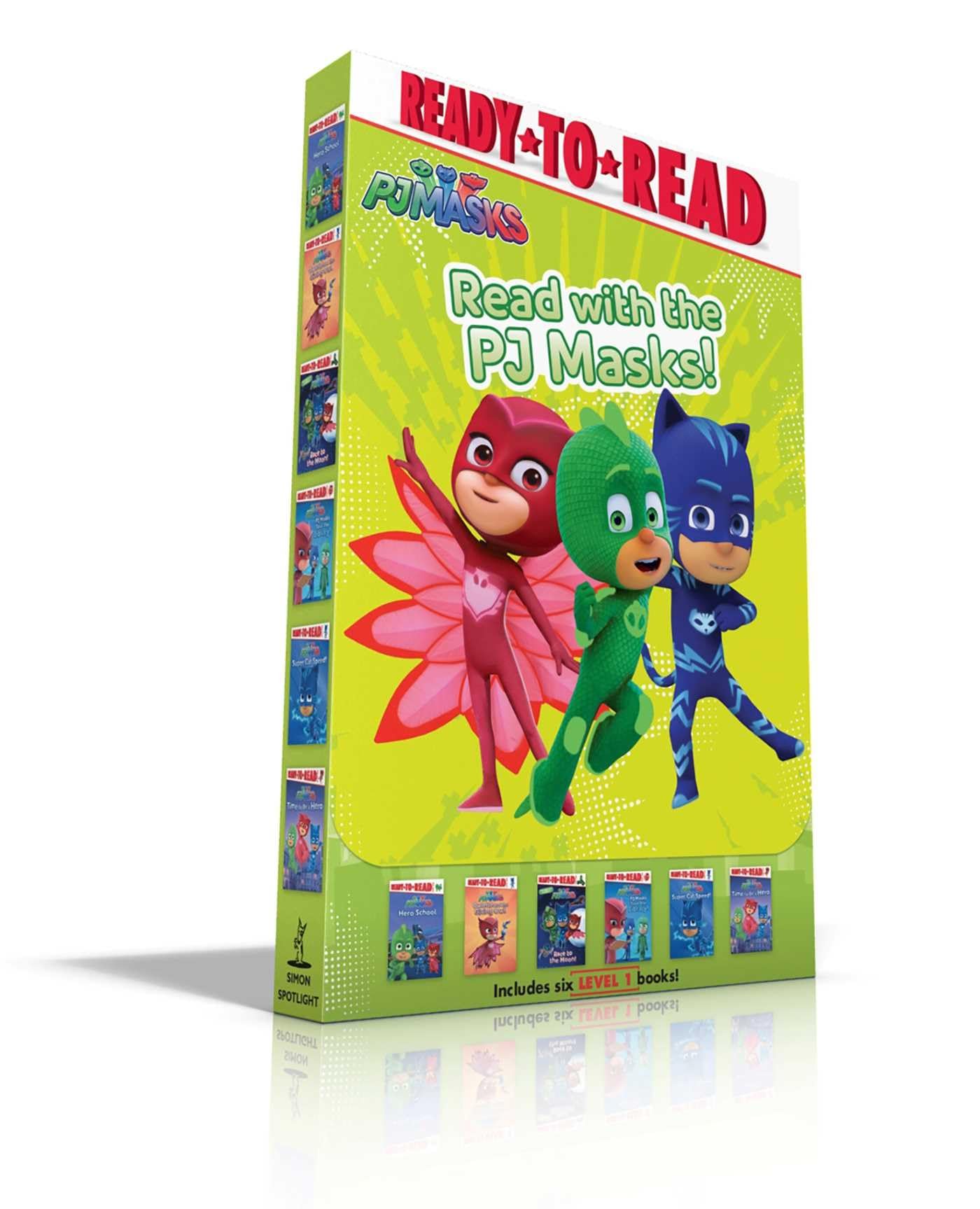 Read with the PJ Masks! (Boxed Set): Hero School; Owlette and the Giving Owl; Race to the Moon!; PJ Masks Save the Library!; Sup