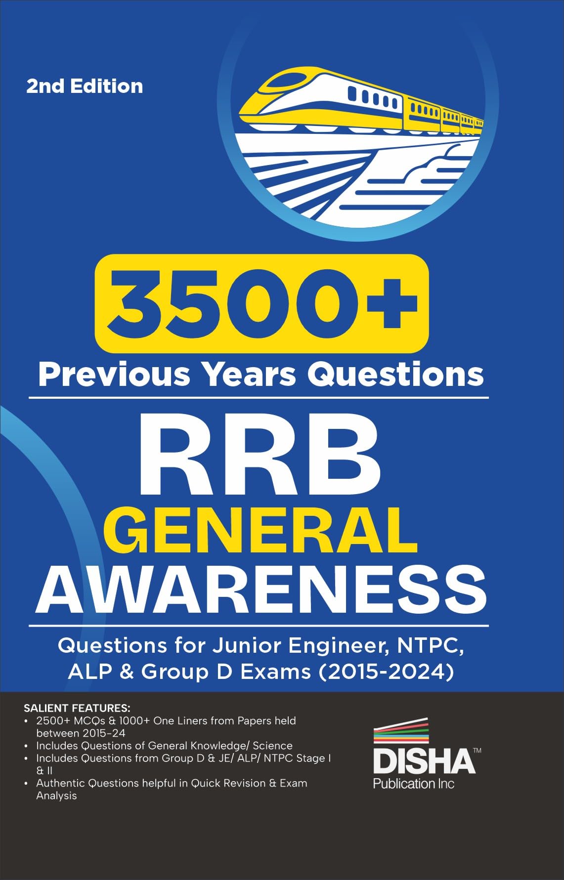 Disha 3500+ Previous Years Rrb General Awareness Questions For Junior Engineer, Ntpc, Alp & Group D Exams (20152024) 2Nd Editio