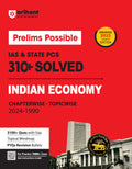 Arihant Prelims Possible IAS and State PCS Examinations 300+ Solved Chapterwise Topicwise (19902023) Indian Economy | 3000+ Ques