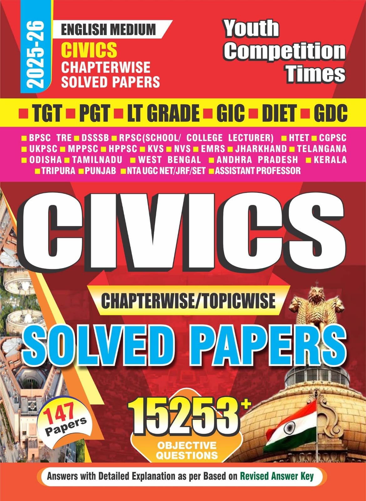 TGT PGT Civics Chapterwise Solved Papers 15253+ 202526 English Medium