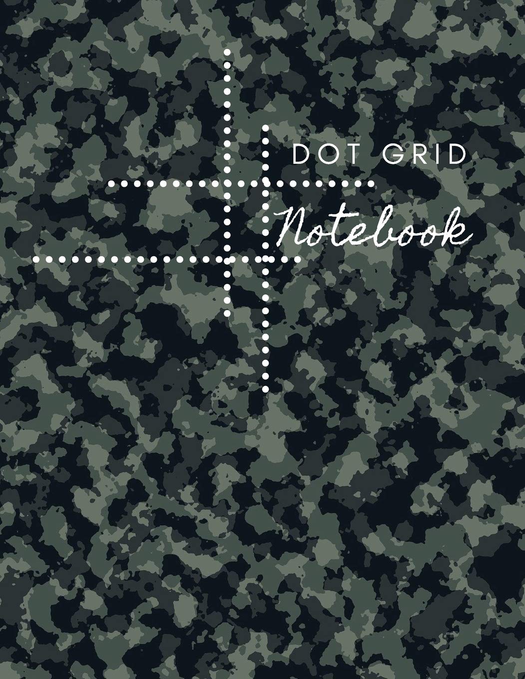 Dot Grid Notebook: Army Design Dotted Notebook/Journallarge (8.5 X 11) Dot Grid Composition Notebook