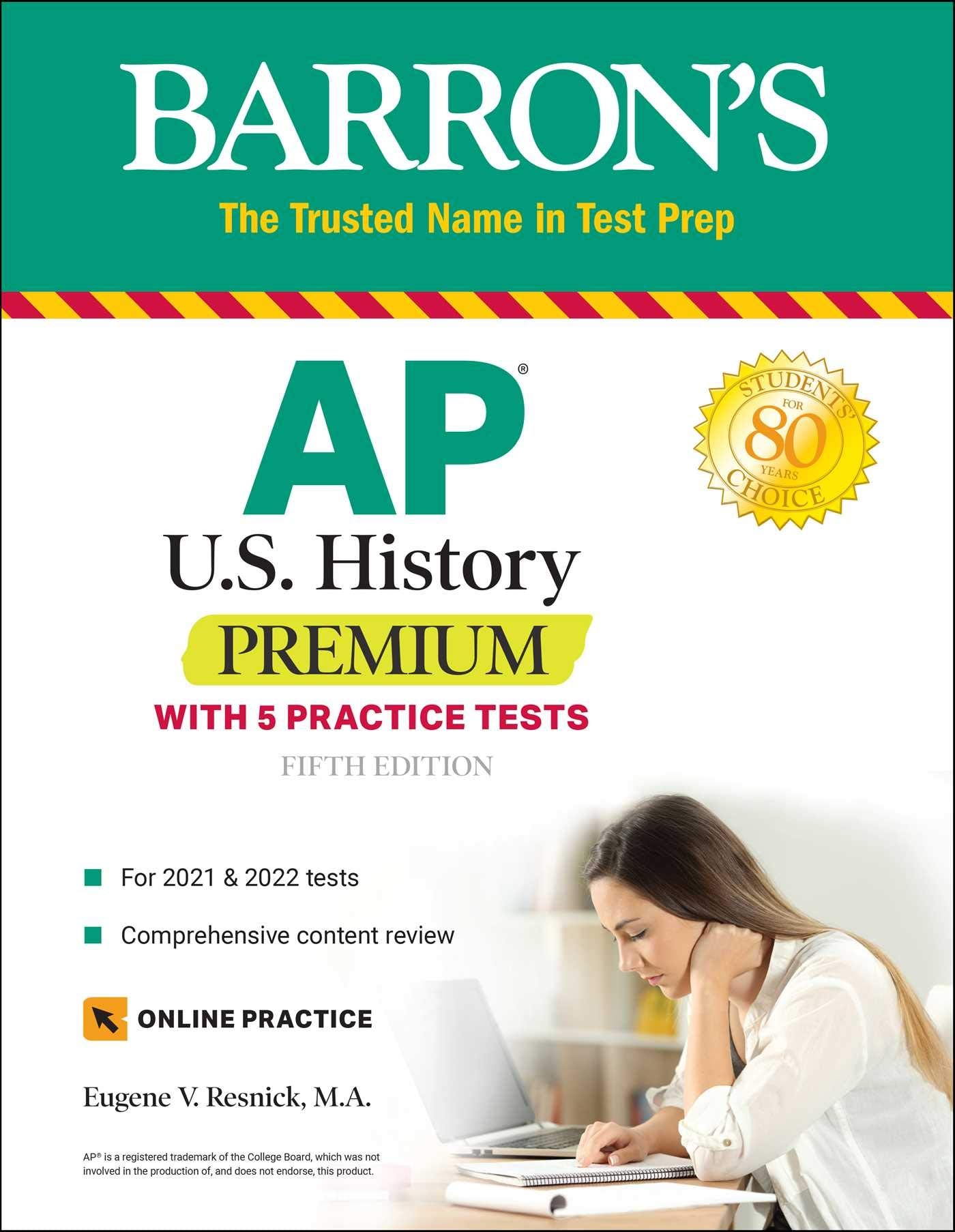 AP US History Premium: With 5 Practice Tests (Barrons Test Prep)
