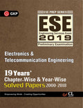 Ese 2019 Electronics & Telecommunication Engg 19 YearS Chapter Wise & Year Wise Solved Papers 20002018