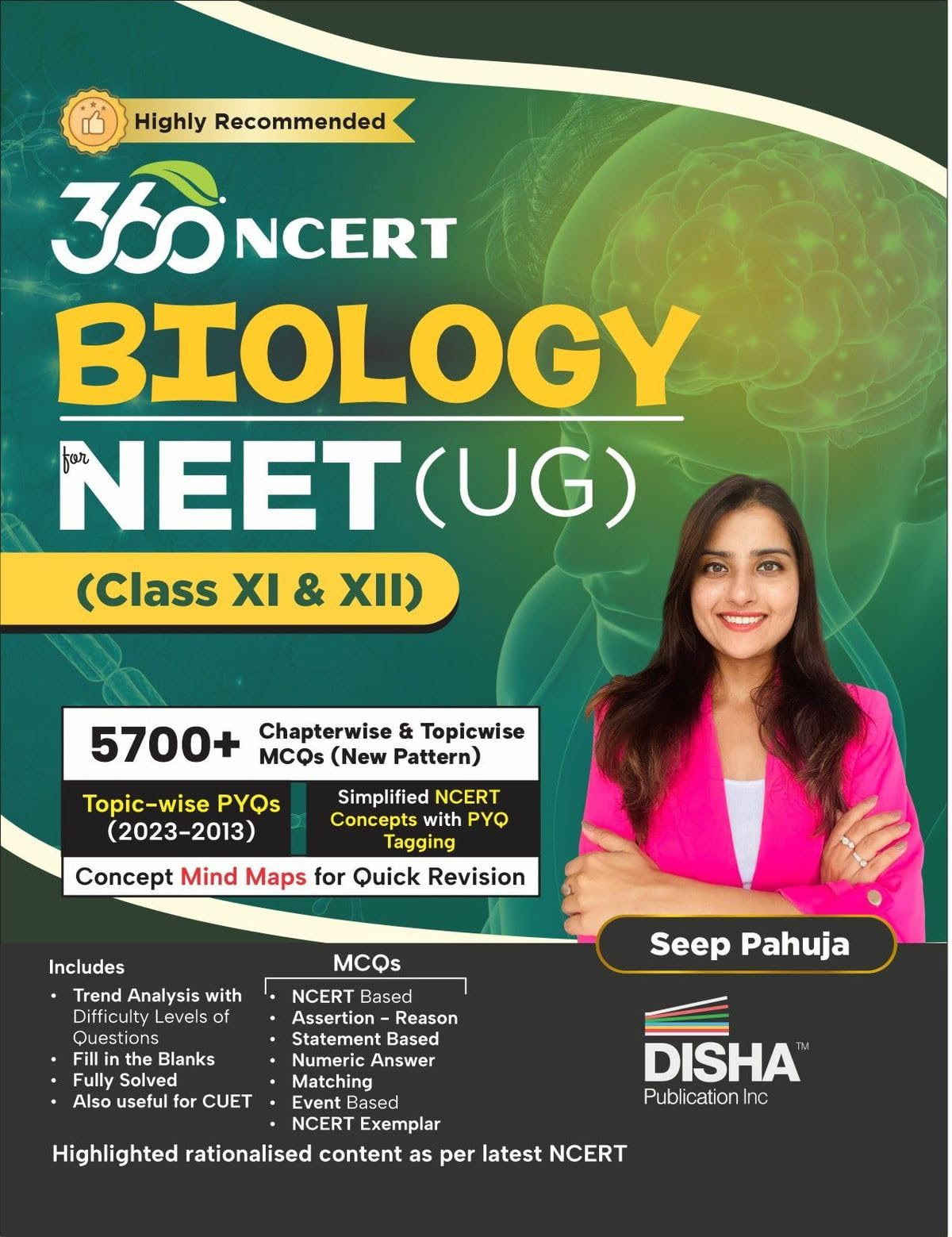 360 NCERT Biology for NTA NEET (UG) & Class 11  12 with Previous Year Solved Questions | Detailed Theory with 6 Level of Practi