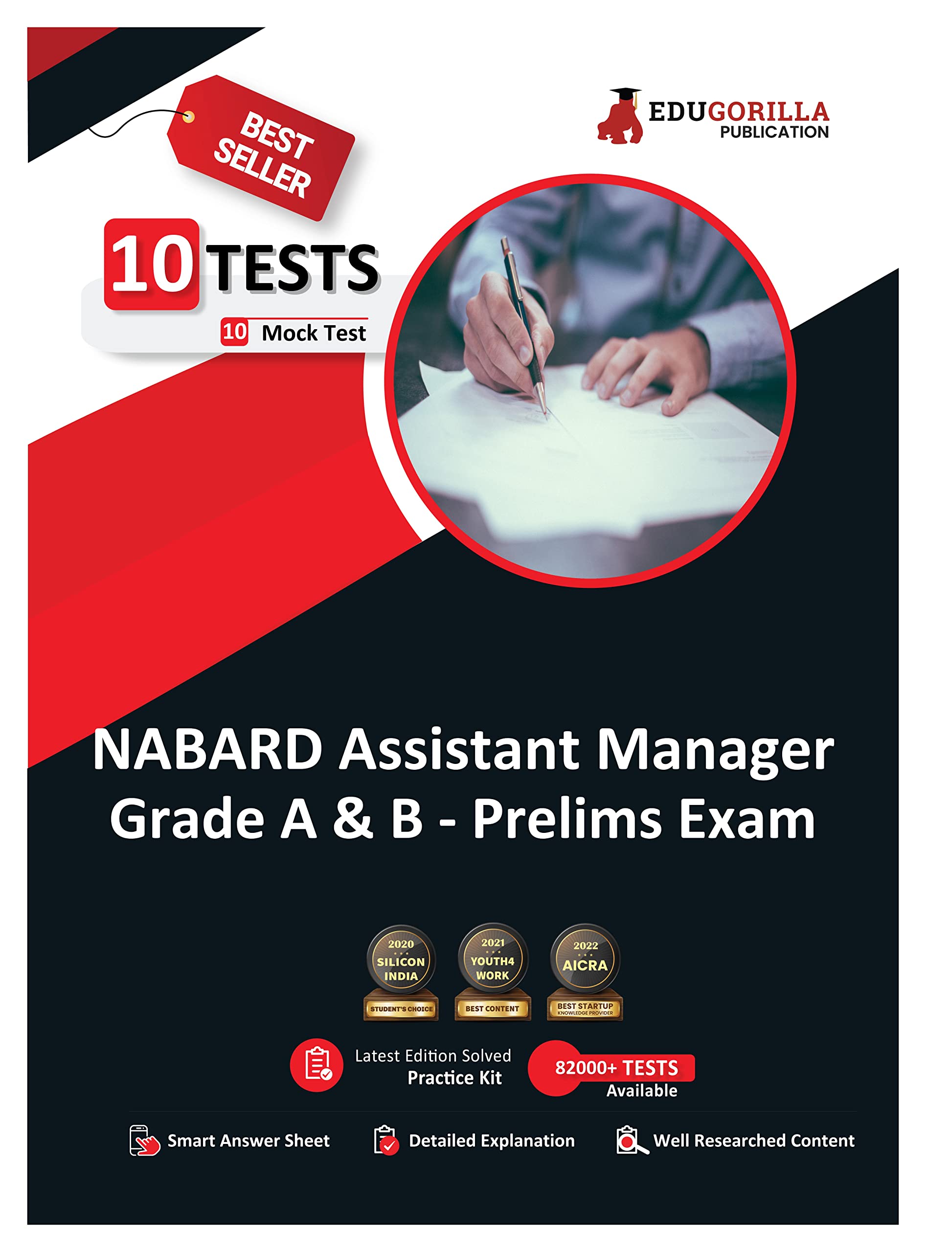 NABARD Assistant Manager (Grade A and B) Prelims Exam 2024  10 Full Length Mock Tests (2000 Solved Objective Questions) with Fr